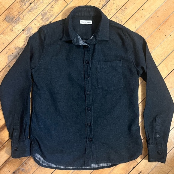 Tradlands Tops - Tradlands 111 Ely Charcoal Flannel Shirt